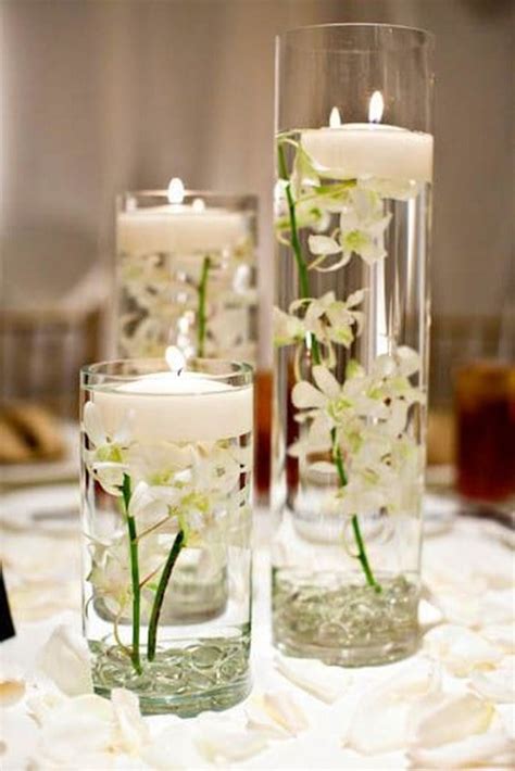 Hermosos Centros De Mesa Con Velas Flotantes Dale Detalles