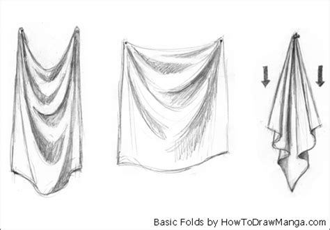 Anime skirt blowing in wind folds drawing. Basic Folds | How To Draw Manga
