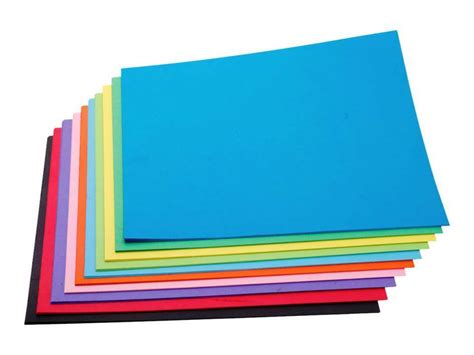 100 X Mixed Coloured Cardboard Sheets Sheets 510x 640mm 200gsm Au Mad