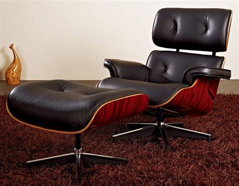 Кресло Eames Style Lounge Chair Ottoman 80 фото