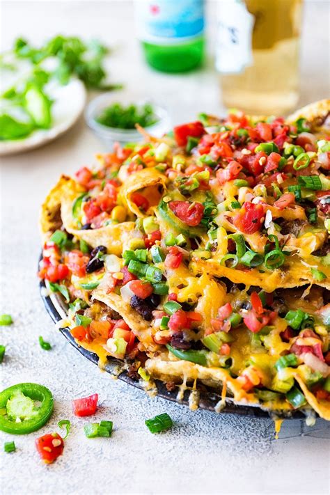 Healthy loaded bell pepper nachos. Loaded Nachos | Beef recipes, Appetizer recipes ...