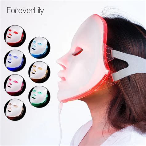 Foreverlily Korean 7 Colors Led Therapy Mask Light Face Mask Therapy
