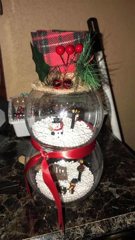 70 Adorable Diy Fishbowl Snowman Ideas Diy Christmas Ornaments Easy
