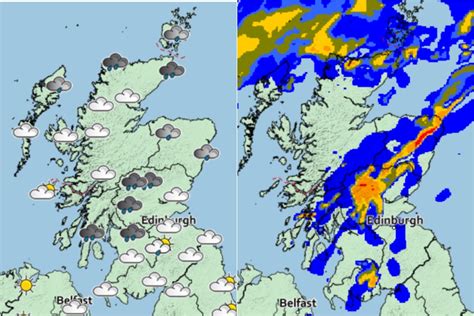Scotland Weather Forecast Heavy Rain In Glasgow And The West As