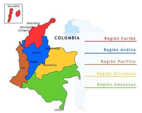 Regiones De Colombia Regiones De Colombia