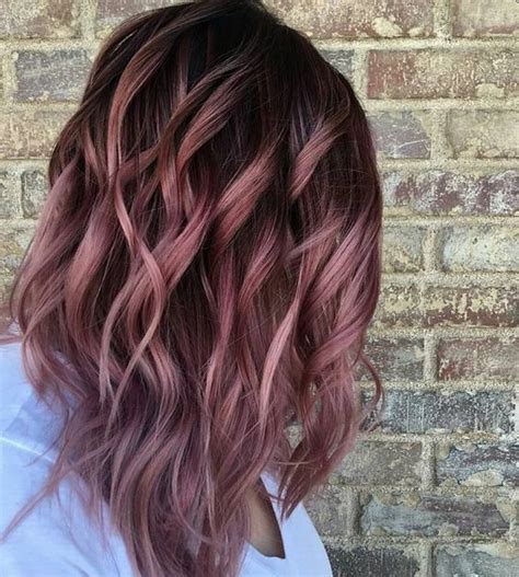 22 Rose Brown Hair For The Latest Hairstyle In June 2018 Gold Hair