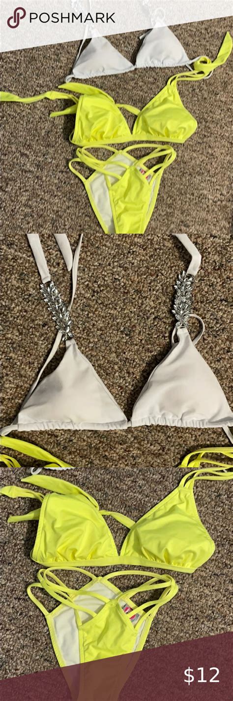 2 Bikini Top And One Bottom Bikini Top Size Large On Both The