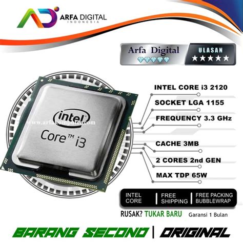 Jual Processor Intel Core I3 2120 33ghz Tray Socket 1155 Lga Di Lapak
