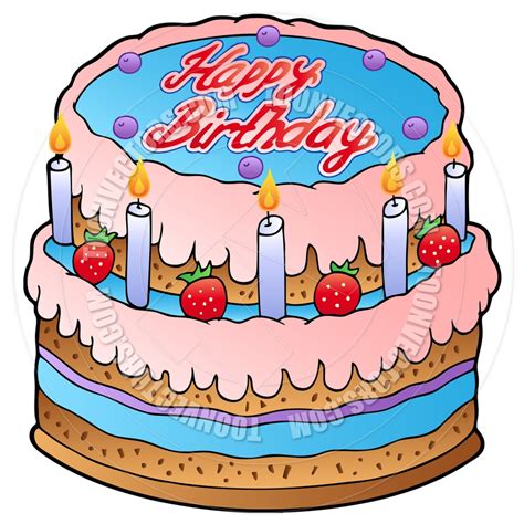 Birthday Cake Cartoon Images Cartoon Birthday Cakes Bodenewasurk