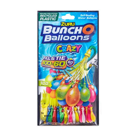 Zuru Bunch O Balloons Crazy Self Sealing Water Balloons 3 Colors May