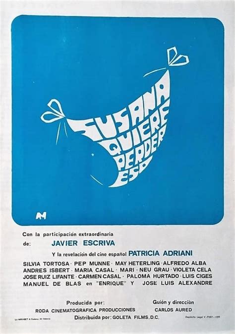 ¡susana Quiere Perder Eso 1977 Posters — The Movie Database Tmdb