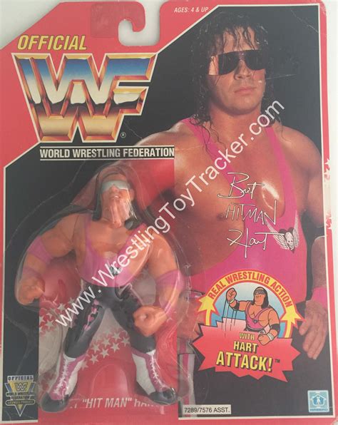 Wwf Hasbro Series Bret Hitman Hart Wrestling Toy Tracker Wtt