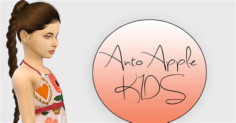 Sims 4 Ccs The Best Anto Apple Kids Version By Fabienne