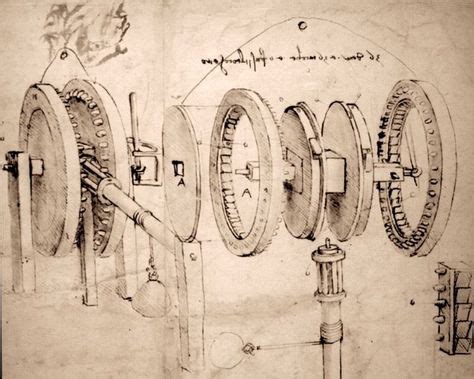 Etudes D Engrenage Da Vinci In Leonardo Da Vinci Pinturas