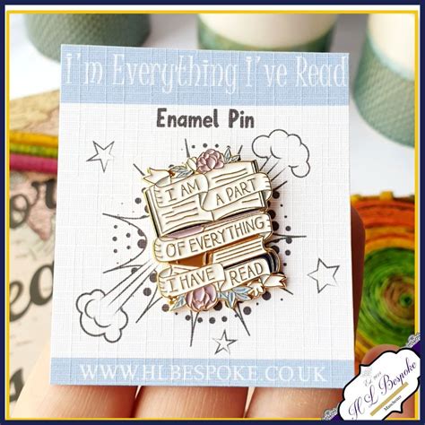 Reading Enamel Pin I Am Part Of Everything I Have Read Flair Lapel