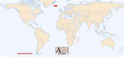 World Atlas The Sovereign States Of The World Iceland Ísland