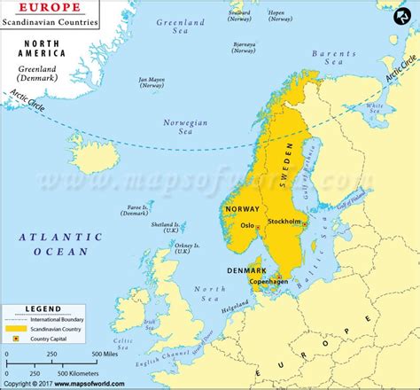Map Of Scandinavian Countries Scandinavia Map