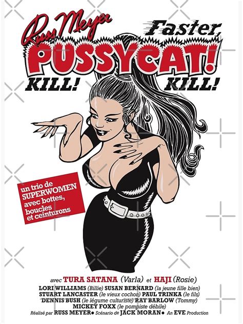 Faster Pussycat Kill Kill Vintage Movie Poster Poster By 91design