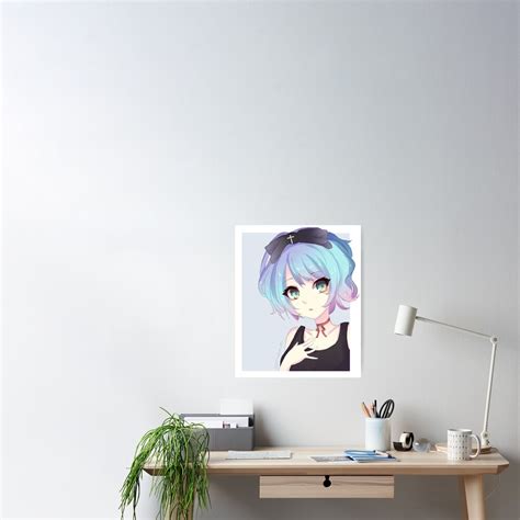 Goth Anime Girl Poster By Keitherine Art Redbubble