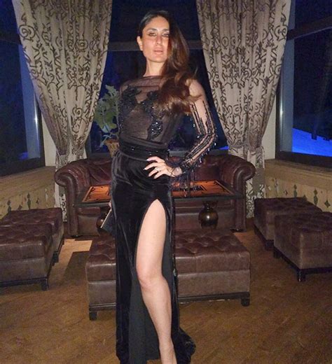 Daily Style Pill Kareena Kapoor Khan Has A Way With A Black Dress Nude Lips And Making An