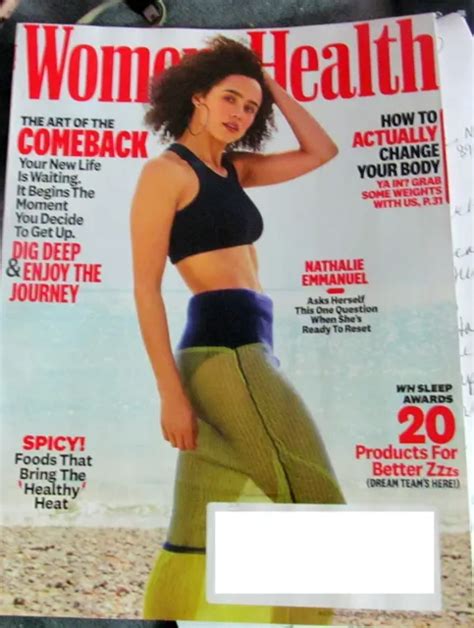 Womens Health Magazine Julyaugust 2021 Nathalie Emmanuel When Shes Ready 1588 Picclick