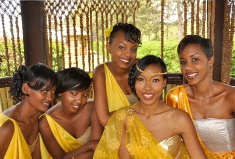 Rwandan Bride Bridesmaids African Wedding African Culture Bridal