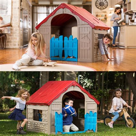 Keter Garden Outdoorindoor Kids Folding Playhouse Childrens Plastic