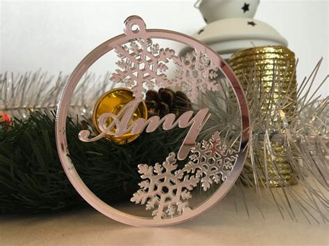 Personalized Christmas Name Ornaments Holiday Tree Decorations