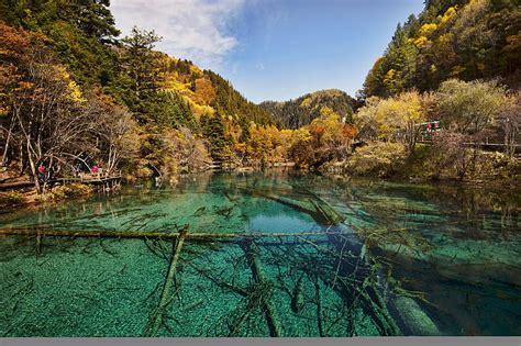 4k Free Download Jiuzhaigou Valley Sichuan China Mountain Nature