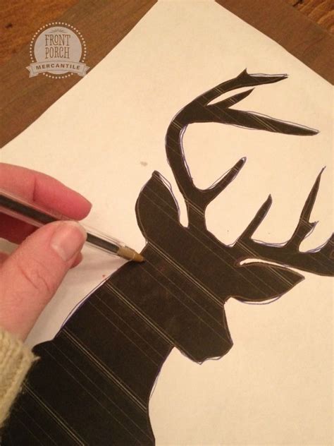 How To Paint A Deer Head Silhouette Deer Head Silhouette Deer