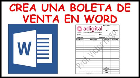 Como Hacer Una Boleta De Pago En Word Mini