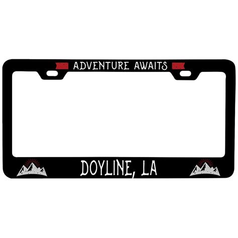 Doyline Louisiana Vanity Metal License Plate Frame