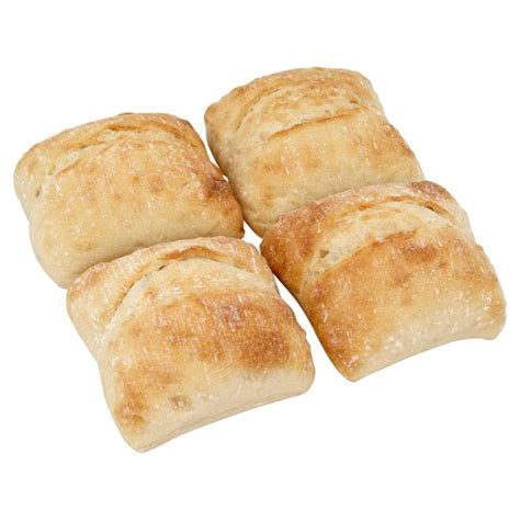 Ciabatta Roll 4 Pack Tesco Groceries