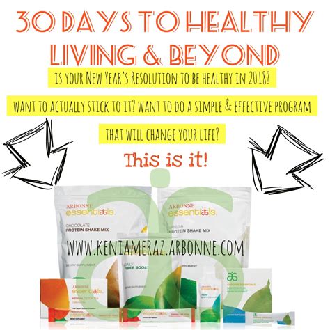 Arbonnes 30 Days To Healthy Living And