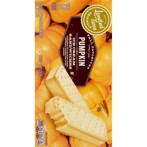 Limited Time Originals Pumpkin Ice Cream Sandwiches Fl Oz From Food Lion Instacart