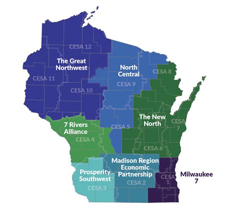 Regions Wisconsin Department Of Public Instruction
