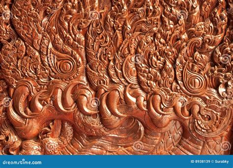 Traditional Thai Style Wood Carving Stock Image Image Of Bangkok Lines 8938139