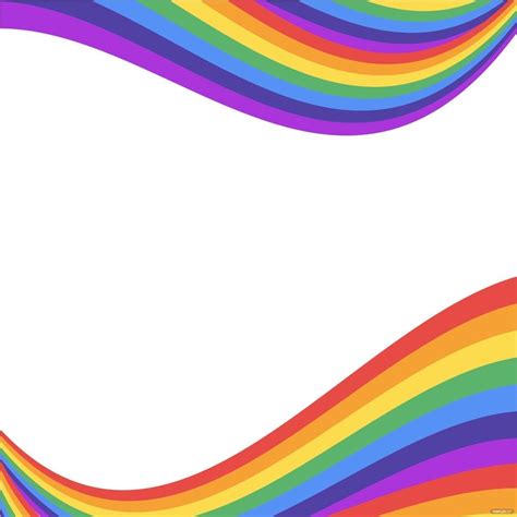 Rainbow Border Vector In Illustrator  Svg Eps Png Download