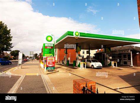 Bp Petrol Station British Petroleum Pumps For Gas And Diesel Fuel