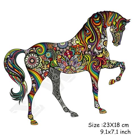 Colorful Animal Patch Iron On Transfers Diy Decoration Applique A Level