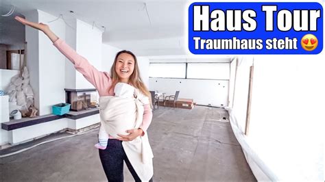 Xxl Haus Tour 😍 Unser Traumhaus Steht Komplette Roomtour Rohbau And Hausbau Vlog Mamiseelen