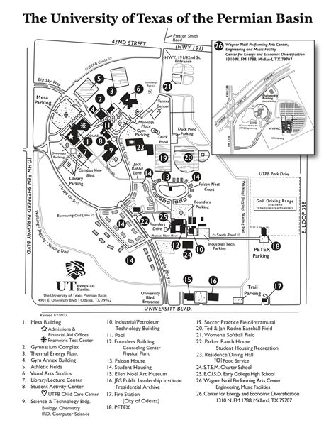 Midland College Campus Map