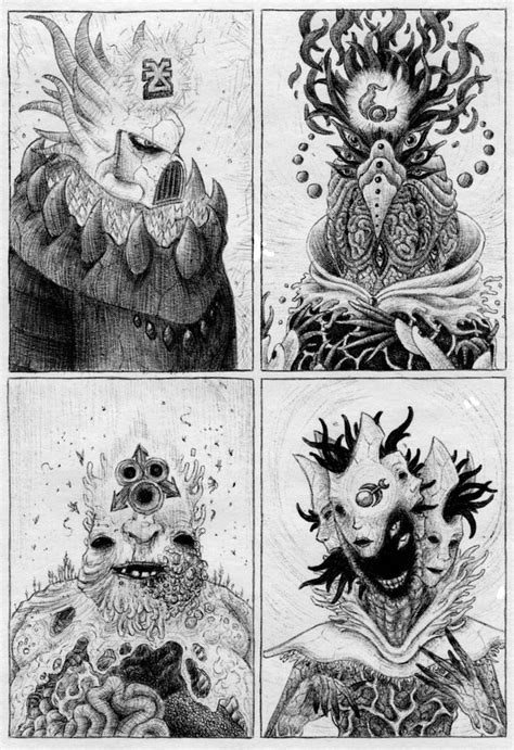 The Four Chaos Gods By Babel On Deviantart