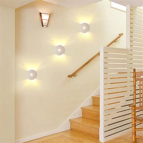 Modern Sconce Stair Wall Lamp Light 1w 3w Aluminum Up And Down 110v