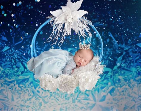 Frozen Themed Newborn Photo Shoot Has Us Only Thinking About Warm