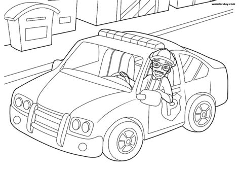 Hit the open road with blippi mini vehicles! Free Printable Blippi Coloring Pages For Kids | WONDER DAY