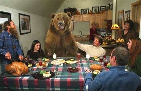 But this blue table gives me superpowers so i can complete more of your requests. Man living with a Grizzly bear