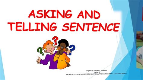 Telling And Asking Sentences English Quizizz