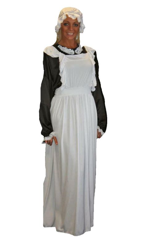 Ladies Victorian Milk Maid Fancy Dress Historical Lace Trimmed Costume