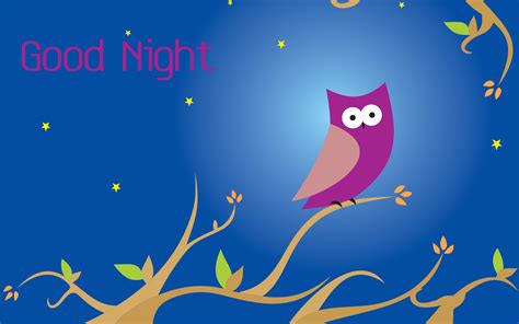 Good Night Owl Tree Graphics